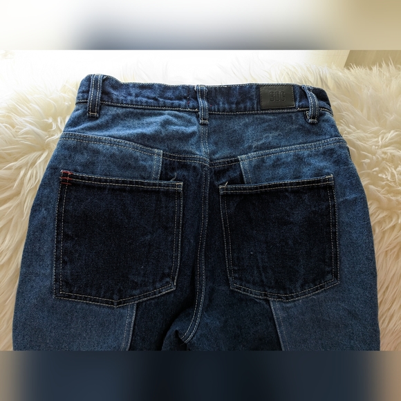 BDG Urban Outfitters High-waisted Colorblock Mom Jeans Sz.24 - Picture 4 of 7